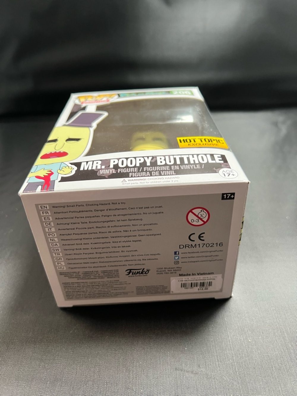 Funko Pop! Rick and Morty #206 Mr. Poopy Butthole Mint Box Vinyl Figure - Picture 2 of 4